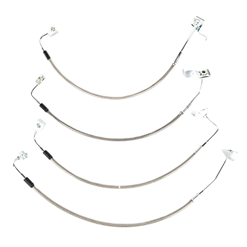 Brake Hose Kit, Braided Stainless Steel | 16734.10 | Fits 2007-2018 Jeep Wrangler JK RT31049
