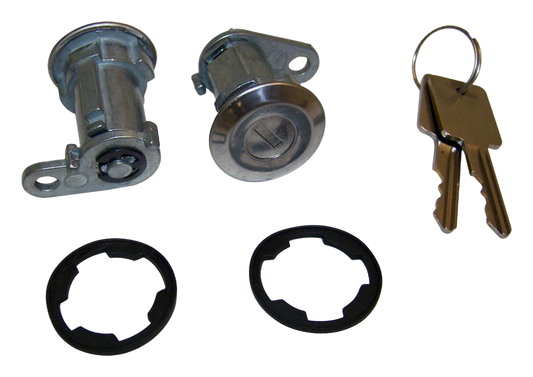 Door Cylinder Kit 8122874K2 11813.02 fits 81–90 Jeep CJ5, CJ7, CJ8, XJ, MJ, YJ