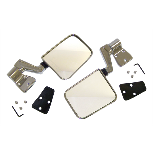 87-06 Jeep YJ & TJ Wrangler Chrome Mirror Set 82200834CK