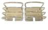 76-06 Jeep CJ,YJ,TJ Stainless Euro Taillight Guard 8460