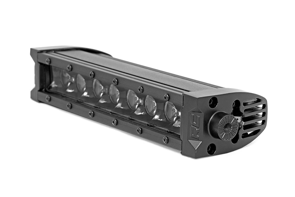 8 Inch Black Series LED Light Bar | Single Row | Cool White DRL | Pair 70728BLDRL