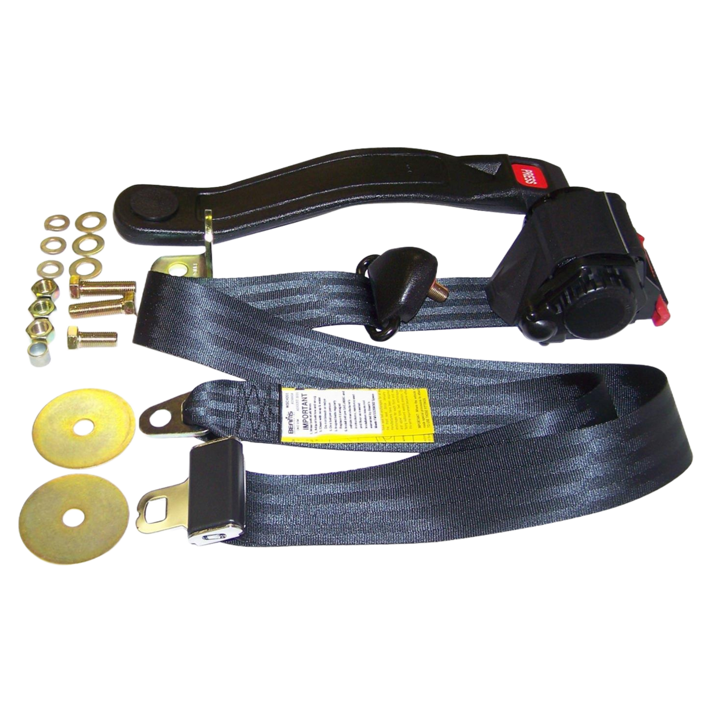 Jeep CJ & YJ Wrangler Three Point Retractable Seat Belt Kit BELT3 13202.01