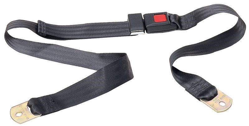 Two Point Non-Retractable Lap Belt with Push-Button Buckle(pair)