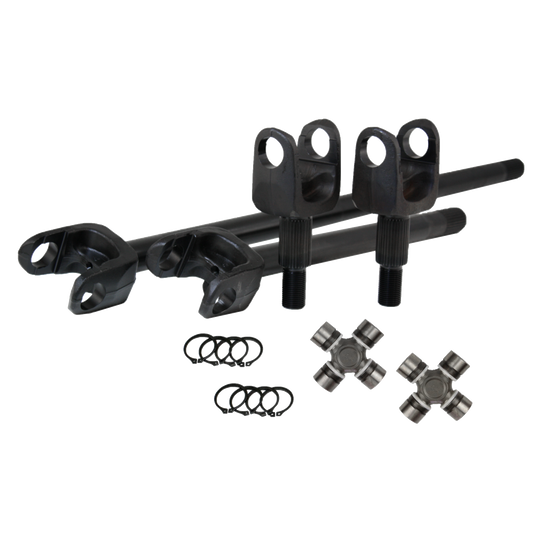 2007-18 Wrangler JK Dana 30 30 Spline 4340 Chromoly USA Made Front Axle Kit Revolution Gear
