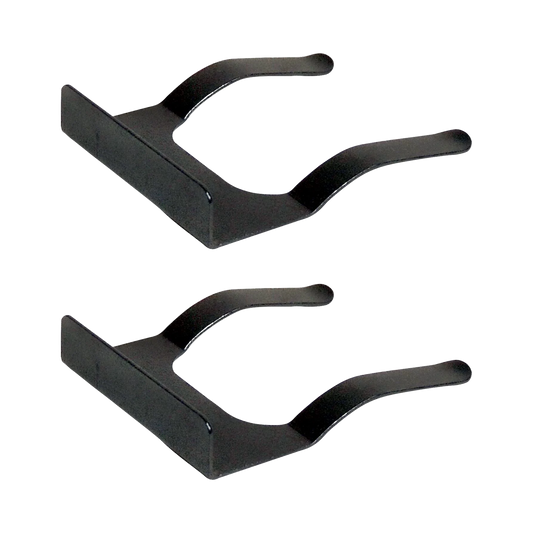 Kit of 2 Door or Tailgate Lock Cylinder Retainers Made of Black Coated Steel fits Wrangler JK TJ Cherokee XJ and ZJ
