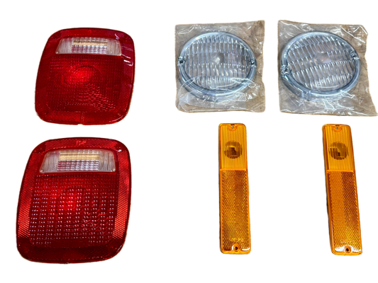 Lamp/Lens Restoration Kit fits 82-86 Jeep CJ5, CJ7, CJ8 (6 Piece)
