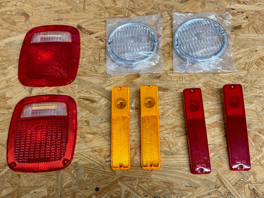 Light/Lamp Lens Restoration Kit fits 72-81 Jeep CJ5, CJ7, CJ8 (8 Piece)