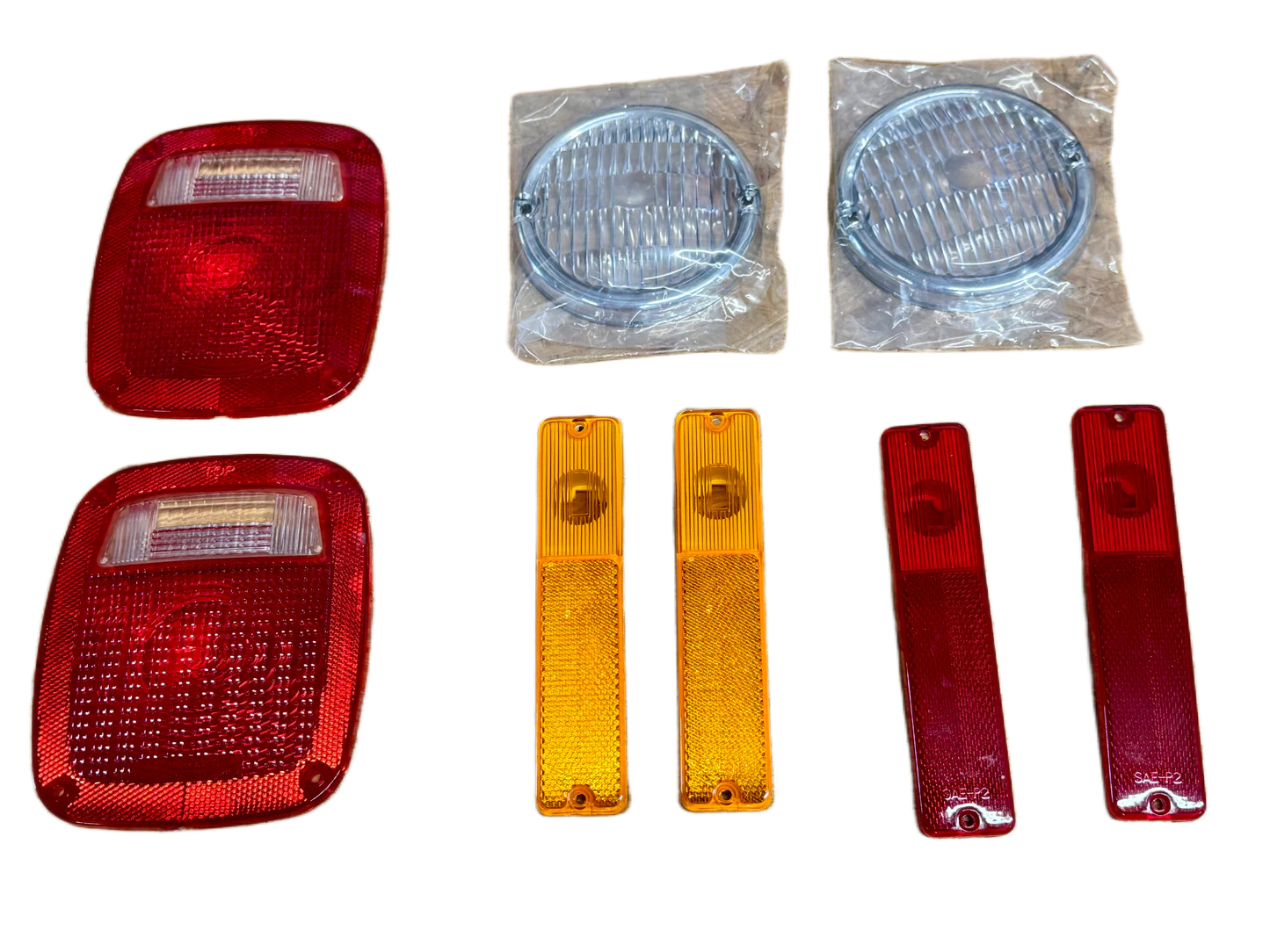 Light/Lamp Lens Restoration Kit fits 72-81 Jeep CJ5, CJ7, CJ8 (8 Piece)