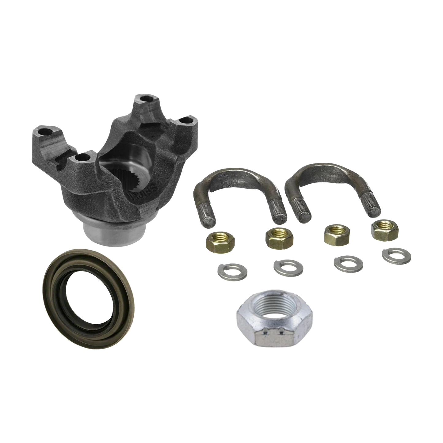 PINION YOKE U BOLT STYLE KIT - COMPATIBLE WITH JEEP TJ YJ XJ CJ DANA 30 35 44 1310 SERIES