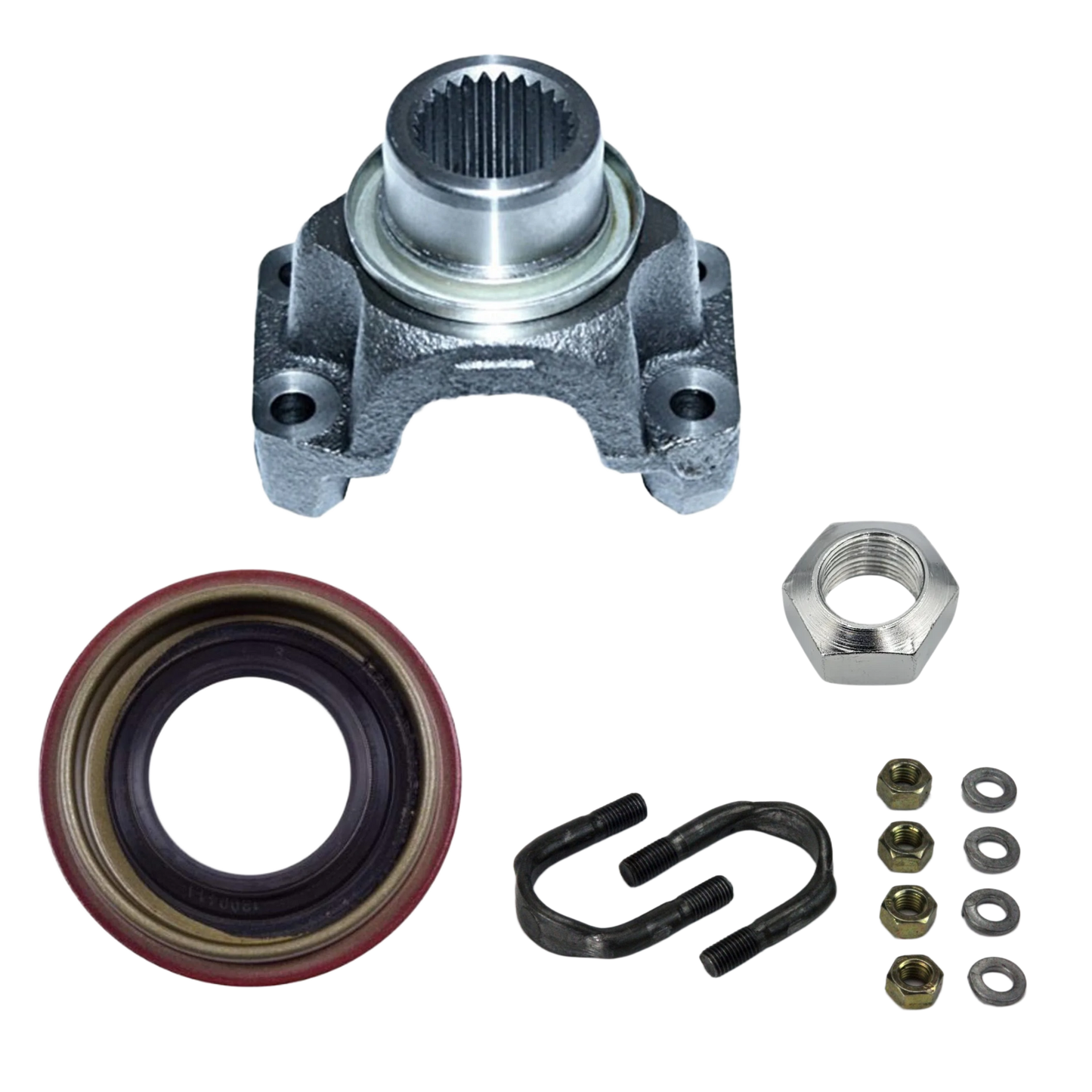 HD Front Dana 30 Pinion Yoke Kit | 1310 U-Bolt | Fit's: CJ YJ TJ XJ MJ ZJ