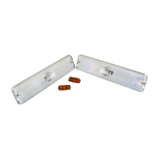 87-95 Jeep YJ Wrangler RT Off Road Clear Side Marker Light Kit RT28013