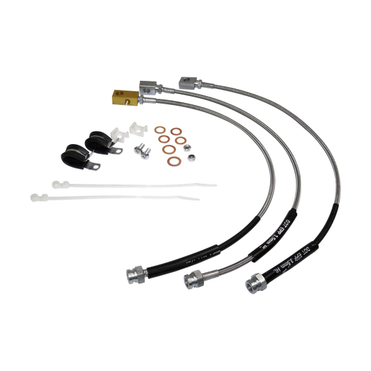 82-86 Jeep CJ5,7,8 Braided Stainless Steel Brakeline Kit 7405 RT31016