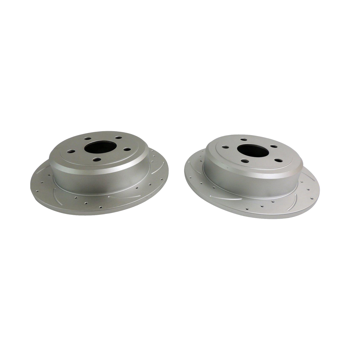 07-18 Jeep JK Wrangler Performance Rear Drilled Slotted Rotors 52060147DS RT31026