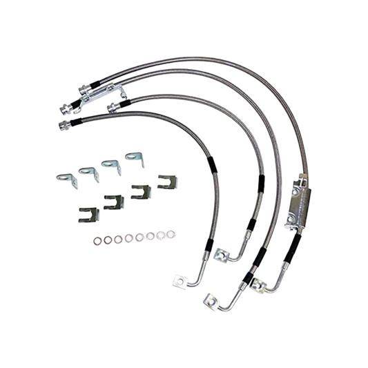 82-86 Jeep CJ5,7,8 Brake Hose Kit (Stainless Steel) RT31016