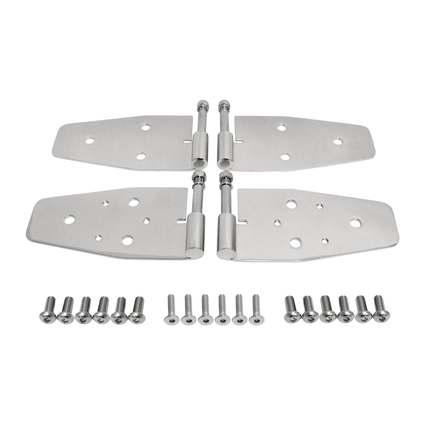 76-93 Jeep CJ7 8 YJ Wrangler Stainless Full Door Hinges 7441 RT34009