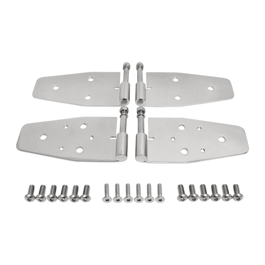 76-93 Jeep CJ7 8 YJ Wrangler Stainless Full Door Hinges 7441 RT34009