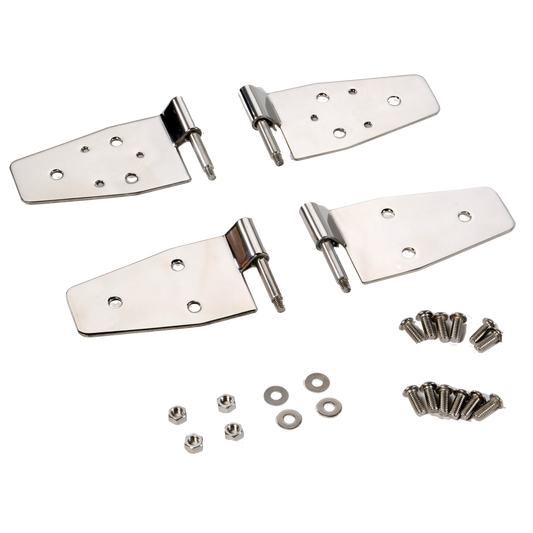 Stainless Steel Door Hinge Set 488441 RT34009  fits 87–06 Jeep Wrangler YJ, TJ
