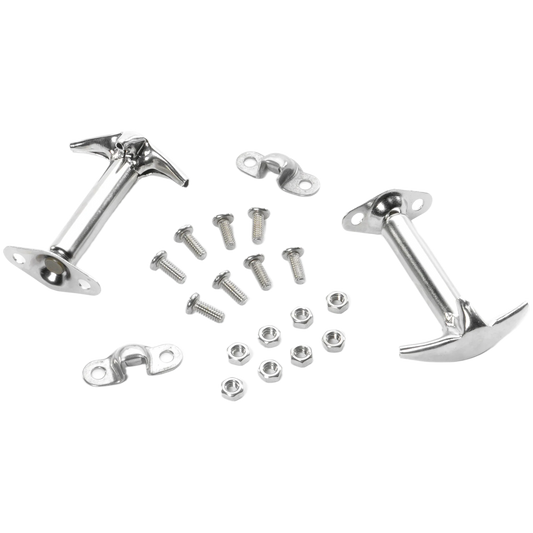 Hood Catch Kit (Stainless-Set of 2) RT34011 11116.01 fits 55–95 Jeep CJ5, CJ6, CJ7, CJ8, YJ
