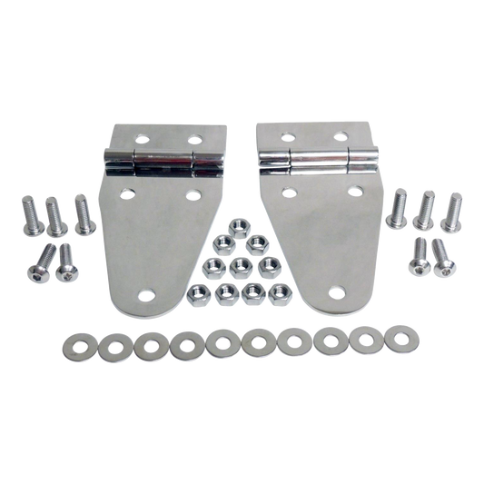 76-95 Jeep CJ & YJ Wrangler Stainless Hood Hinge Set 7402 RT34012