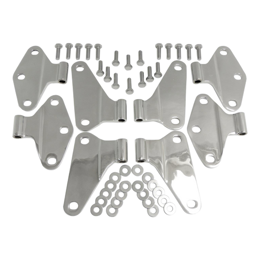 07-18 Jeep JKU (4 door) Wrangler Stainless Body Door Hinges Set 488470 RT34069