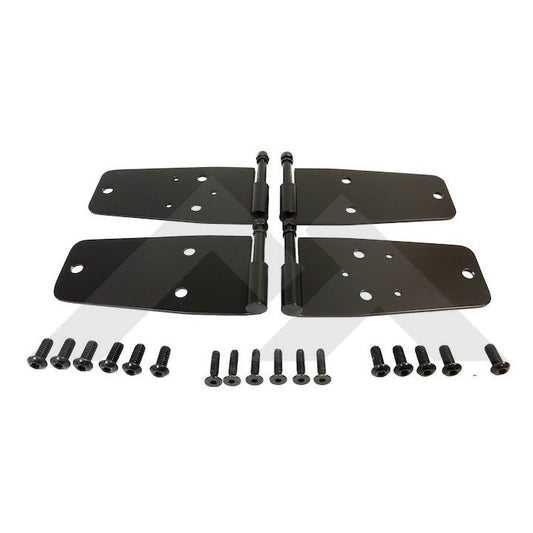 Door Hinge Set (Black Stainless) RT34093 10202.02 fits 76-93 Jeep Wrangler YJ, CJ7, CJ8