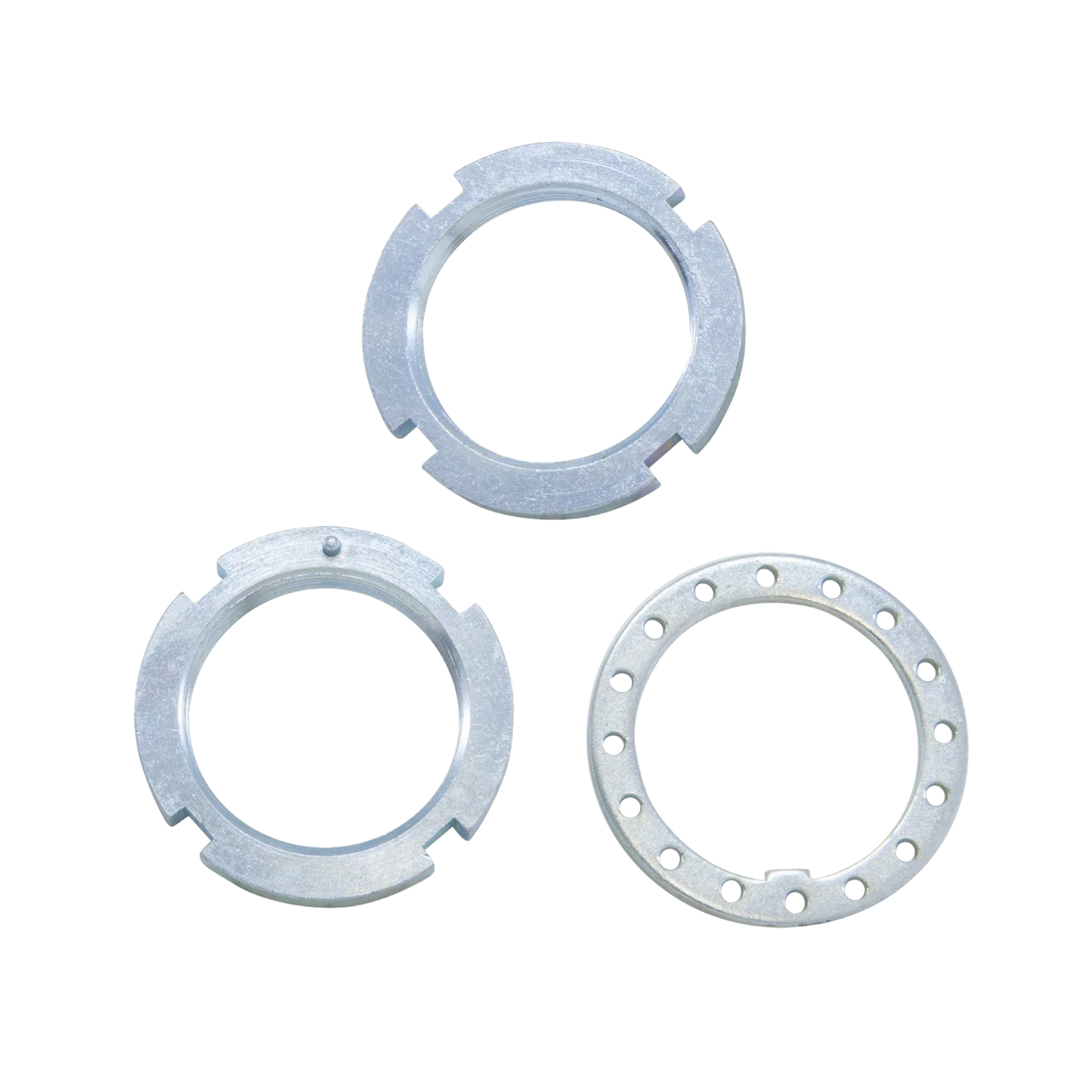 Spindle nut kit for Dana 30, Dana 44 & GM 8.5". Not CJ or Scout.