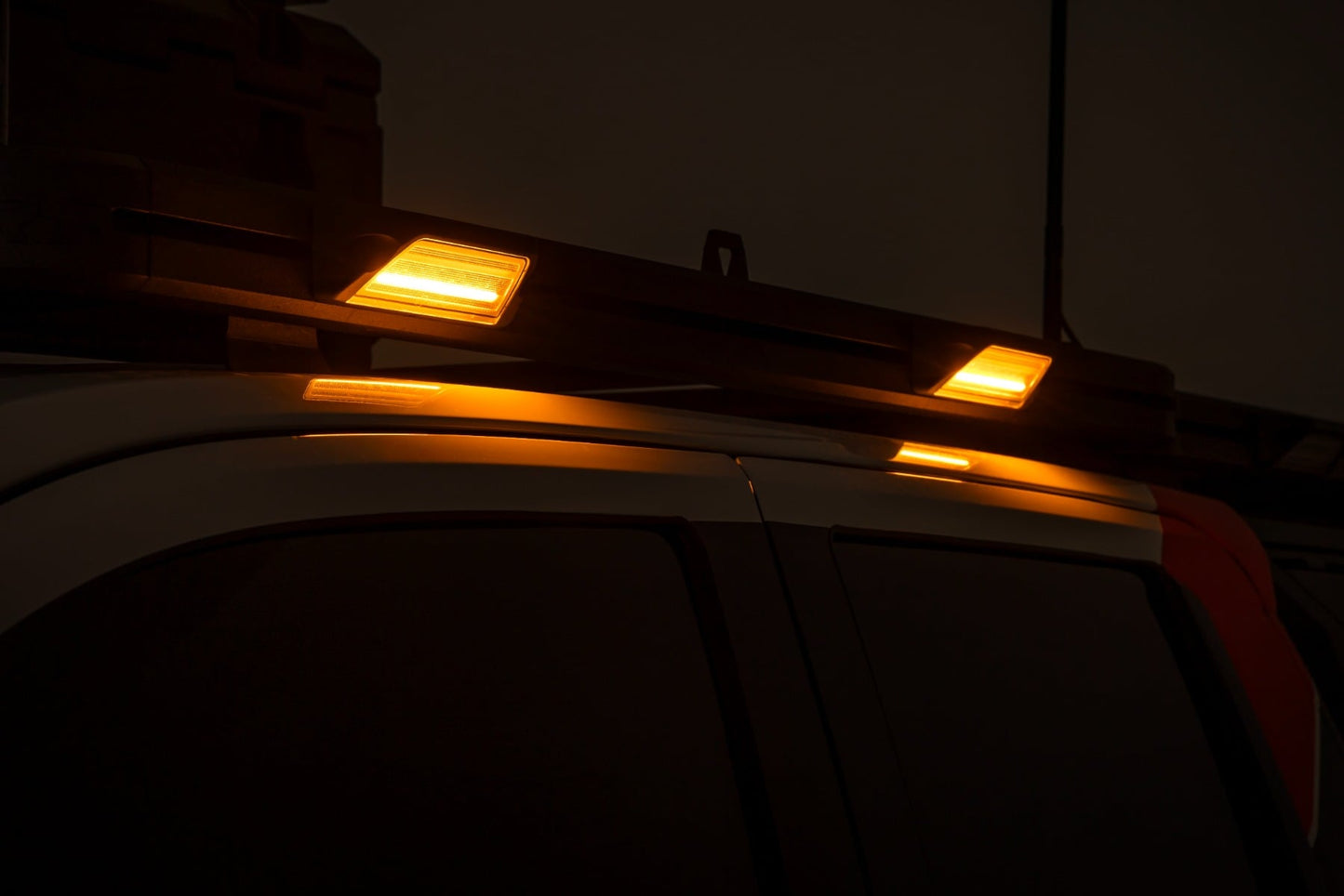 6 Inch LED Angled Light Pods - White/Amber Pair | Rough Country 70119