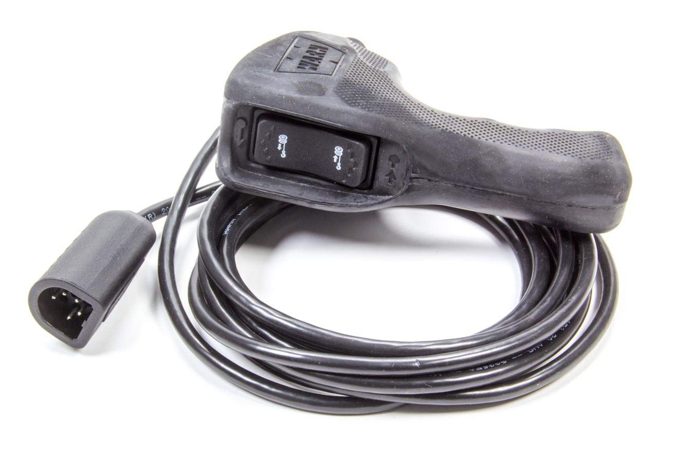 WARN 83665 Hand Held Plug-in Truck Winch Remote Controller with Ergonomic Grip and 12' Connector Cable