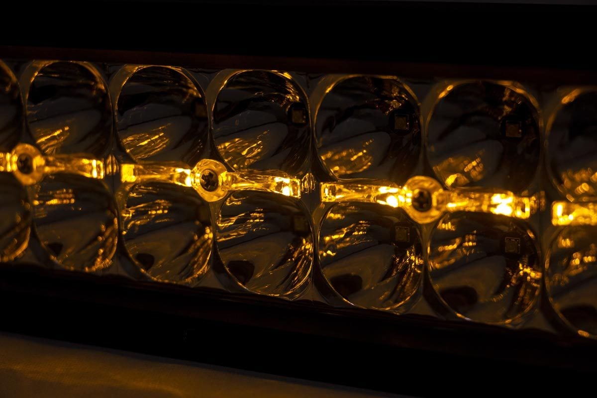 20 Inch Chrome Series LED Light Bar | Dual Row | Amber DRL 70920DA