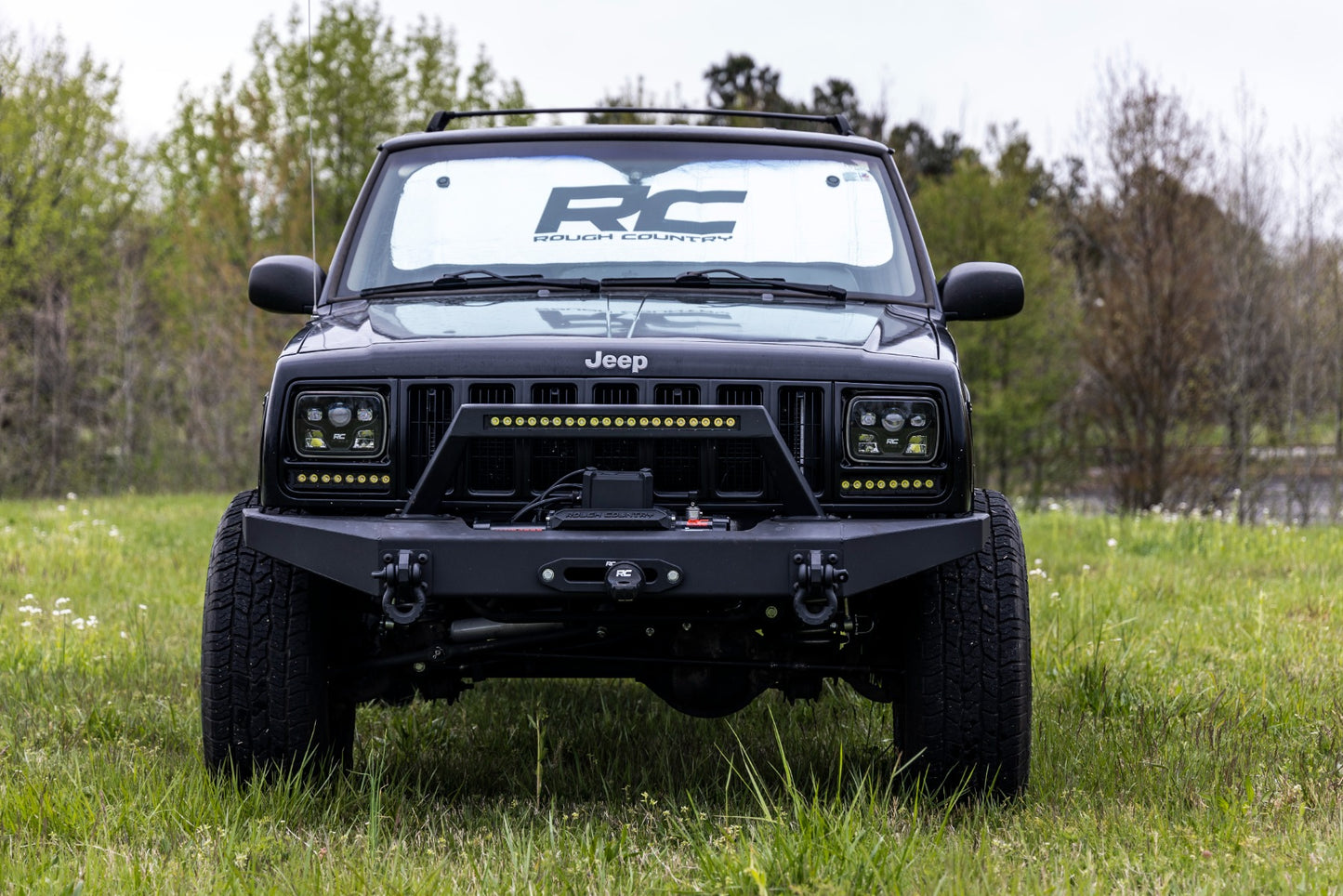 8 Inch Black Series LED Light Bar | Single Row | Cool White DRL | Pair 70728BLDRL