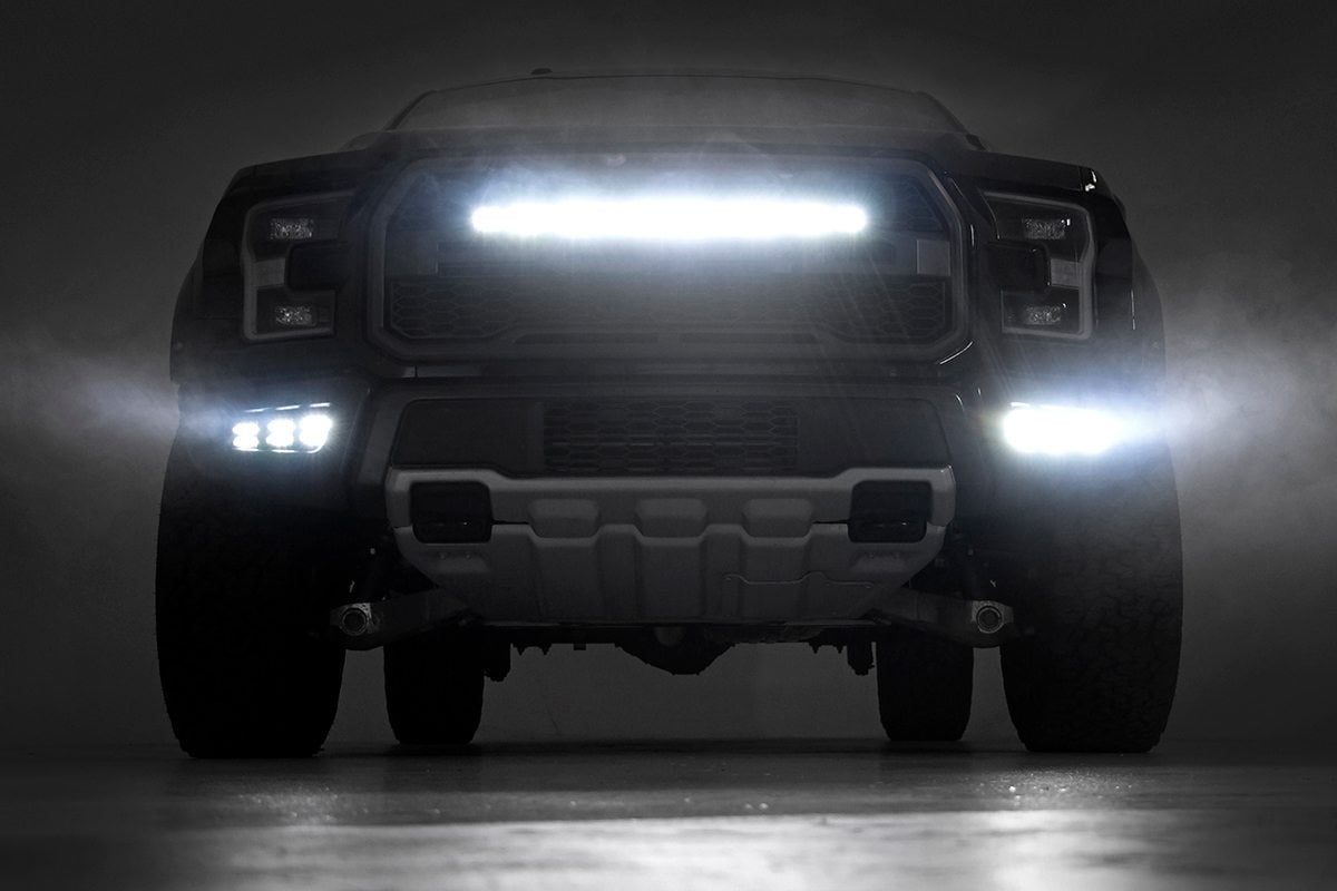 30 Inch Black Series LED Light Bar | Curved | Single Row | Cool White DRL 72730BLDRL