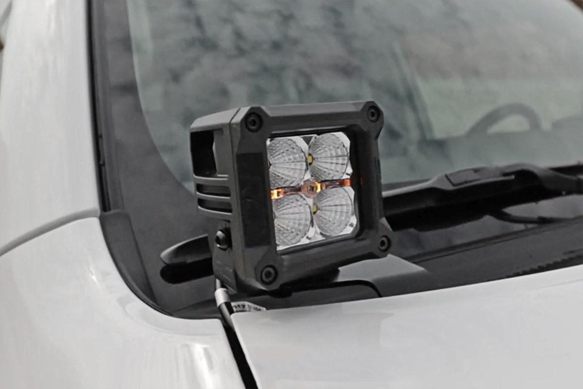 LED Light Kit | Ditch Mount | 3" Chrome Wide Angle Pair 70793