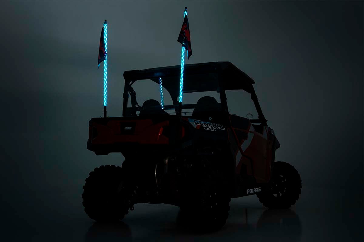 Multi-Color LED | Whip | 4' Long | Pair 93004