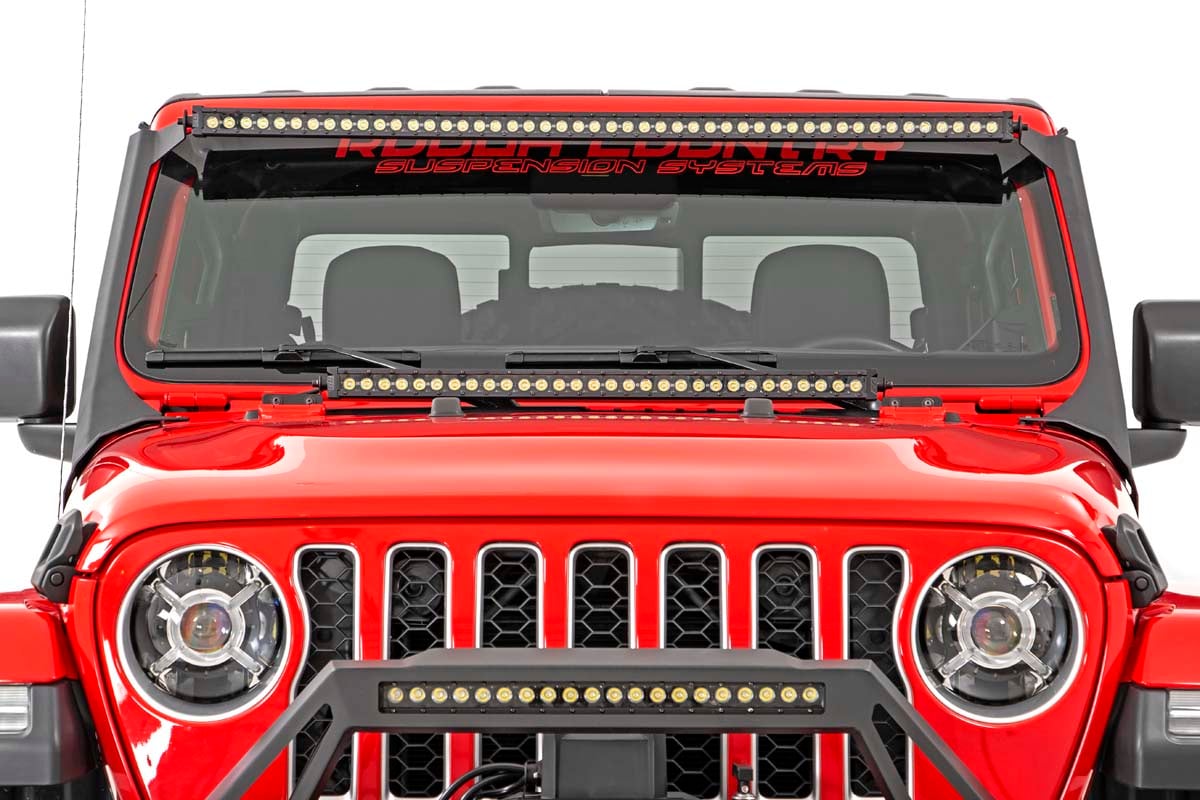 LED Light Kit | Windshield | 50" Spectrum Dual Row | Jeep Gladiator JT/Wrangler JL (18-25)