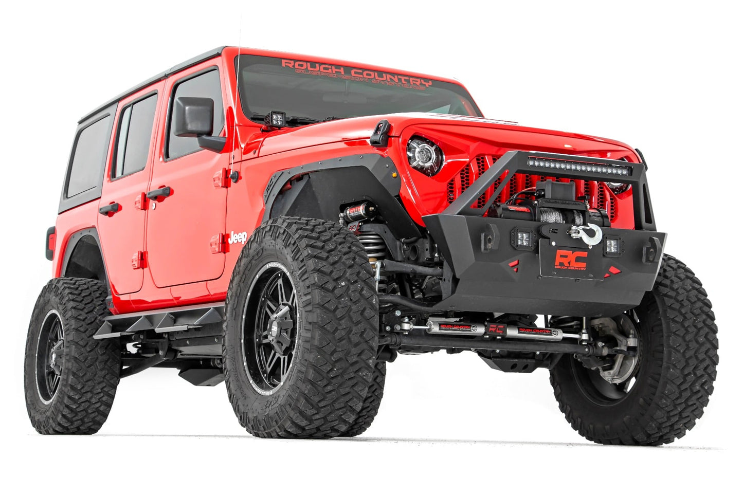 9 Inch LED Headlights Fits 2018–2026 Jeep Wrangler JL & Gladiator | Rough Country| DOT Approved Projection Headlights | RCH1500