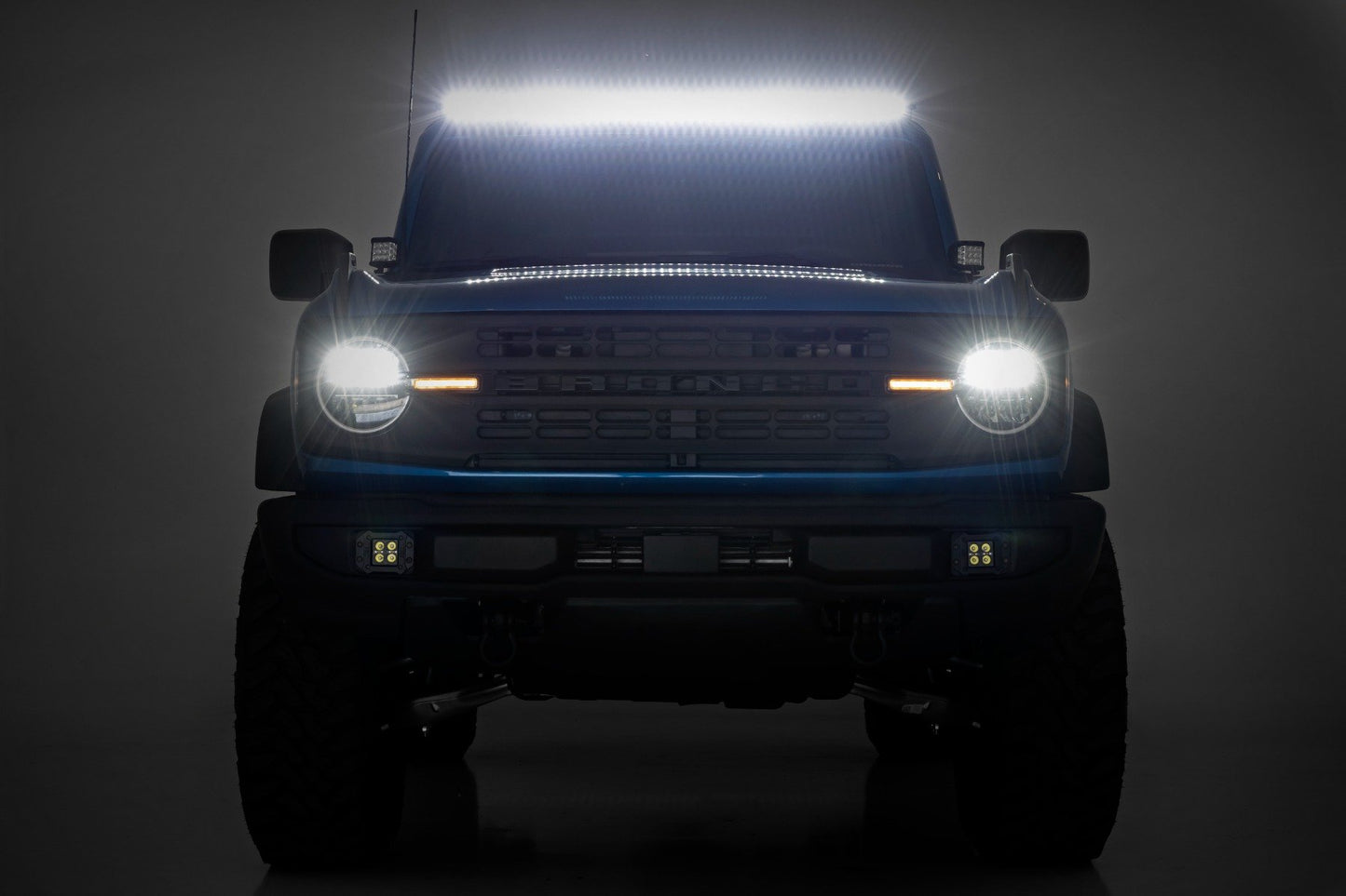 50 Inch Black Series LED Light Bar | Single Row | Cool White DRL 70750BLDRL