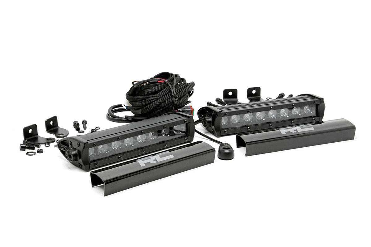 8 Inch Black Series LED Light Bar | Single Row | Pair 70728BL