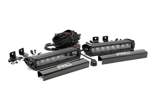 8 Inch Black Series LED Light Bar | Single Row | Pair 70728BL