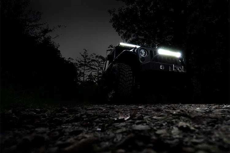 20 Inch Chrome Series LED Light Bar | Dual Row | Amber DRL 70920DA