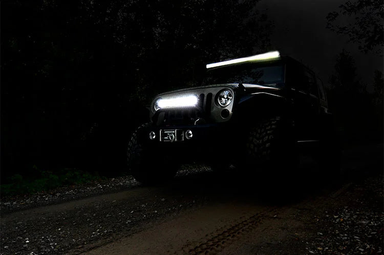 20 Inch Chrome Series LED Light Bar | Dual Row | Amber DRL 70920DA