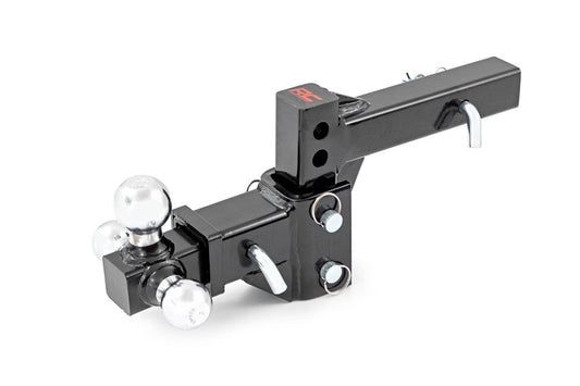 Adjustable Trailer Hitch | 6 Inch Drop | Multi-Ball Mount | Fits 2 Inch Receiver 99100