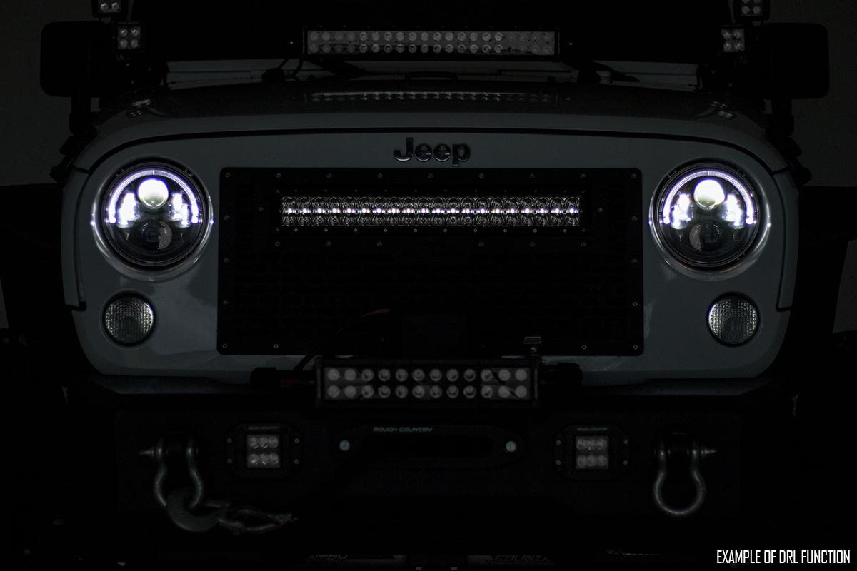 12 Inch Black Series LED Light Bar | Dual Row | White DRL 70912BD
