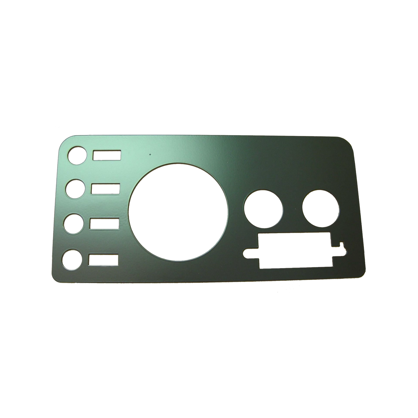 76-86 Jeep CJ OE Black Plastic Dash Overlay w/Radio 5457117