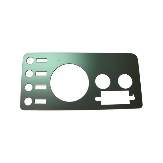76-86 Jeep CJ OE Black Plastic Dash Overlay w/Radio 5457117