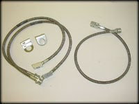 YJ,TJ,XJ,ZJ,MJ Braided Stainless Steel Brakeline Kit 7425