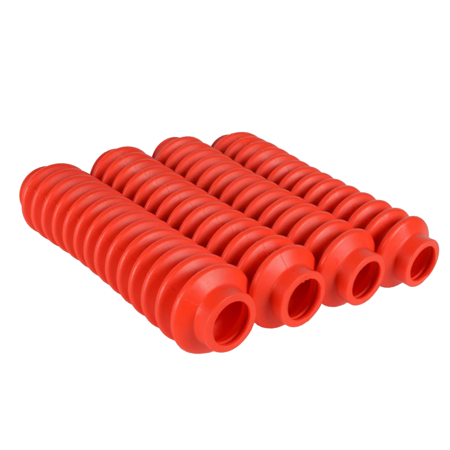 4 Shock Boots Red Fits Most Shocks for Jeep Universal Off Road Vehicles