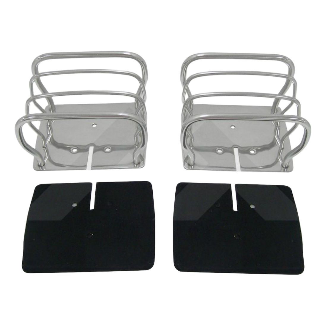 Euro Tail Lamp Guard Set (Stainless) RT34090 fits 76–06 Jeep CJ7, CJ8, Wrangler YJ, TJ