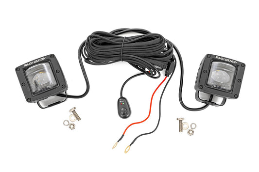2 Inch Black Series LED Light Pods | SAE Fog | Yellow 70907A