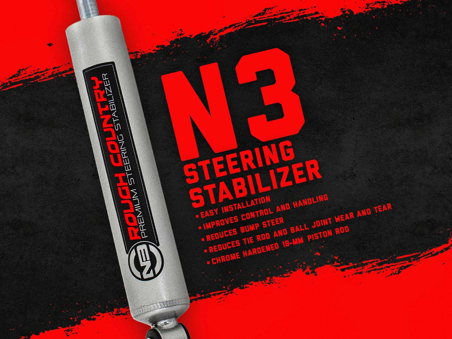 N3 Steering Stabilizer | Jeep Gladiator JT/Wrangler JL 4WD (2018-2025)