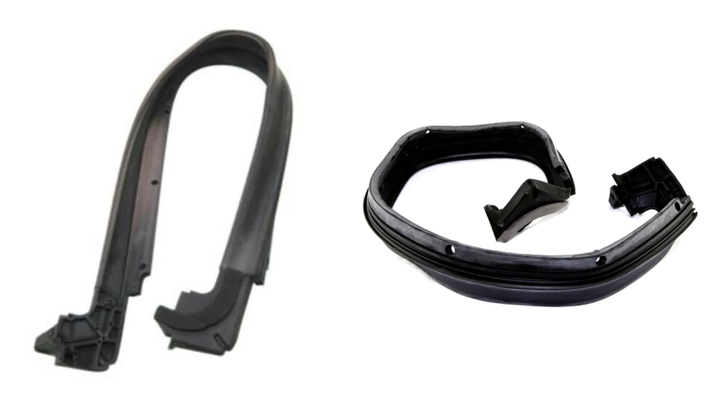 Windshield Frame Seal Kit Fits 1997-2006 Jeep Wrangler TJ | Upper Frame & Cowl Seals | PORC Off Road Products | Replaces 55395101AB, 55395032A, D4020